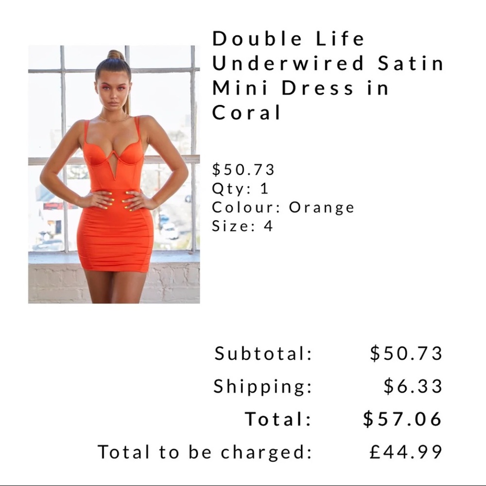 Oh Polly orange dress